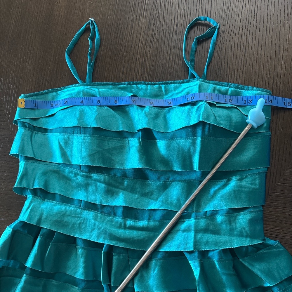 ✨ Lucy Paris Teal Ruffle Mini Dress | NWT ✨ - Picture 8 of 9
